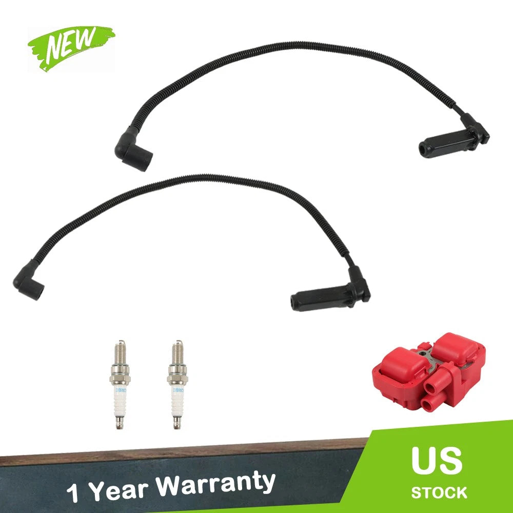 Ignition Coil & Spark Plug Set for Polaris Ranger Crew 800 (2011–2014)