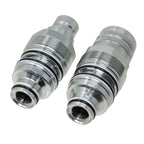 2x Flat Face Coupler Kit for Bobcat (1998–2024)