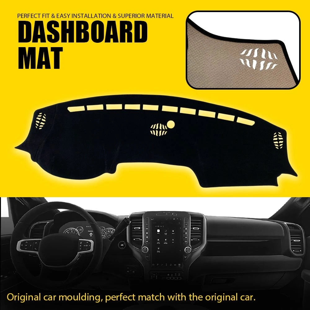DashMat Dash Cover for Dodge Ram 1500 (2019–2025) EPY Black Carpet
