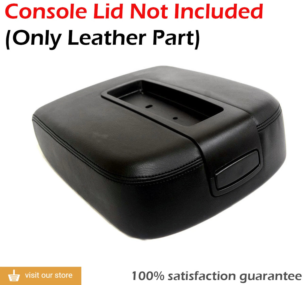 Center Console Armrest Cover for Hummer H2 (2008–2009) - Black Leather