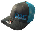 DMAX Diesel Trucker Hat for DMAX (Charcoal/Neon Blue, Mesh Back, Snapback)