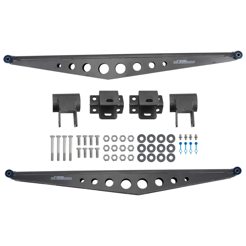 2X Rear Axle Ladder Bars with Brackets for Ford F150/F250/F350 (1980–1996)
