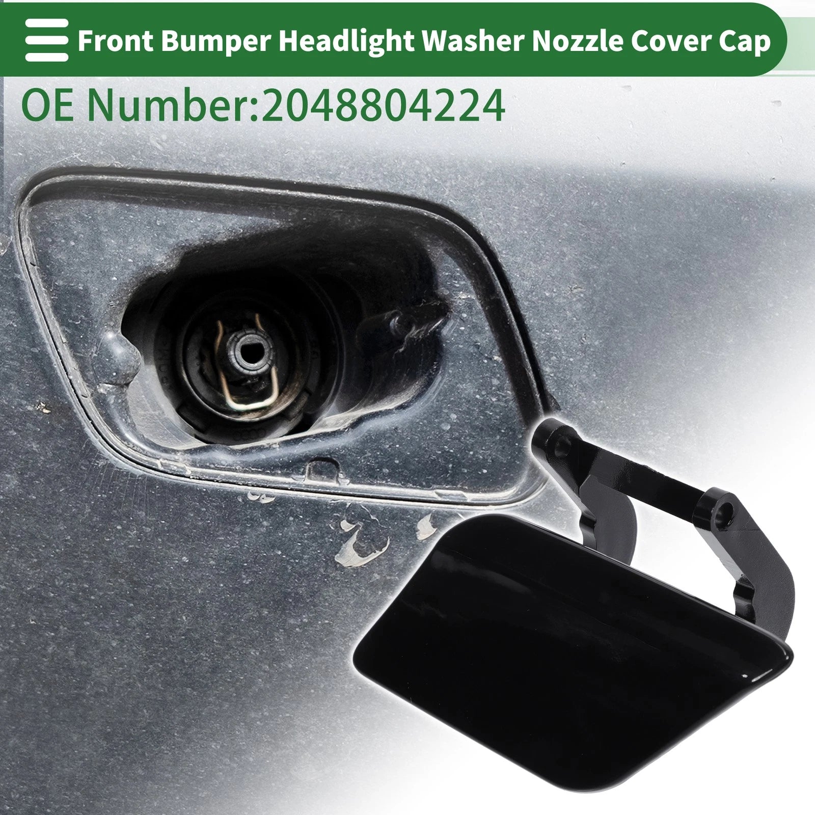 Front Left Headlight Washer Nozzle Cover for Mercedes-Benz (2008–2015)
