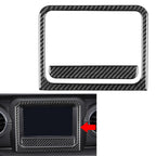 Carbon Look GPS Navigation Panel Trim for Jeep Wrangler JL Gladiator JT (2018–2023)