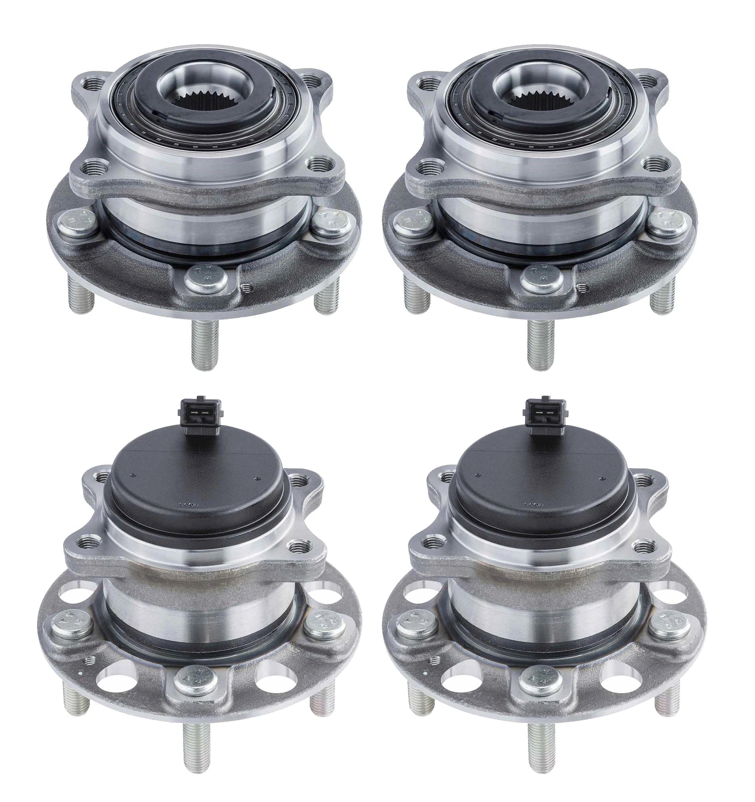 Moog Front & Rear Wheel Bearing and Hub Assemblies Kit for Hyundai Kia Sportage (2011–2016)