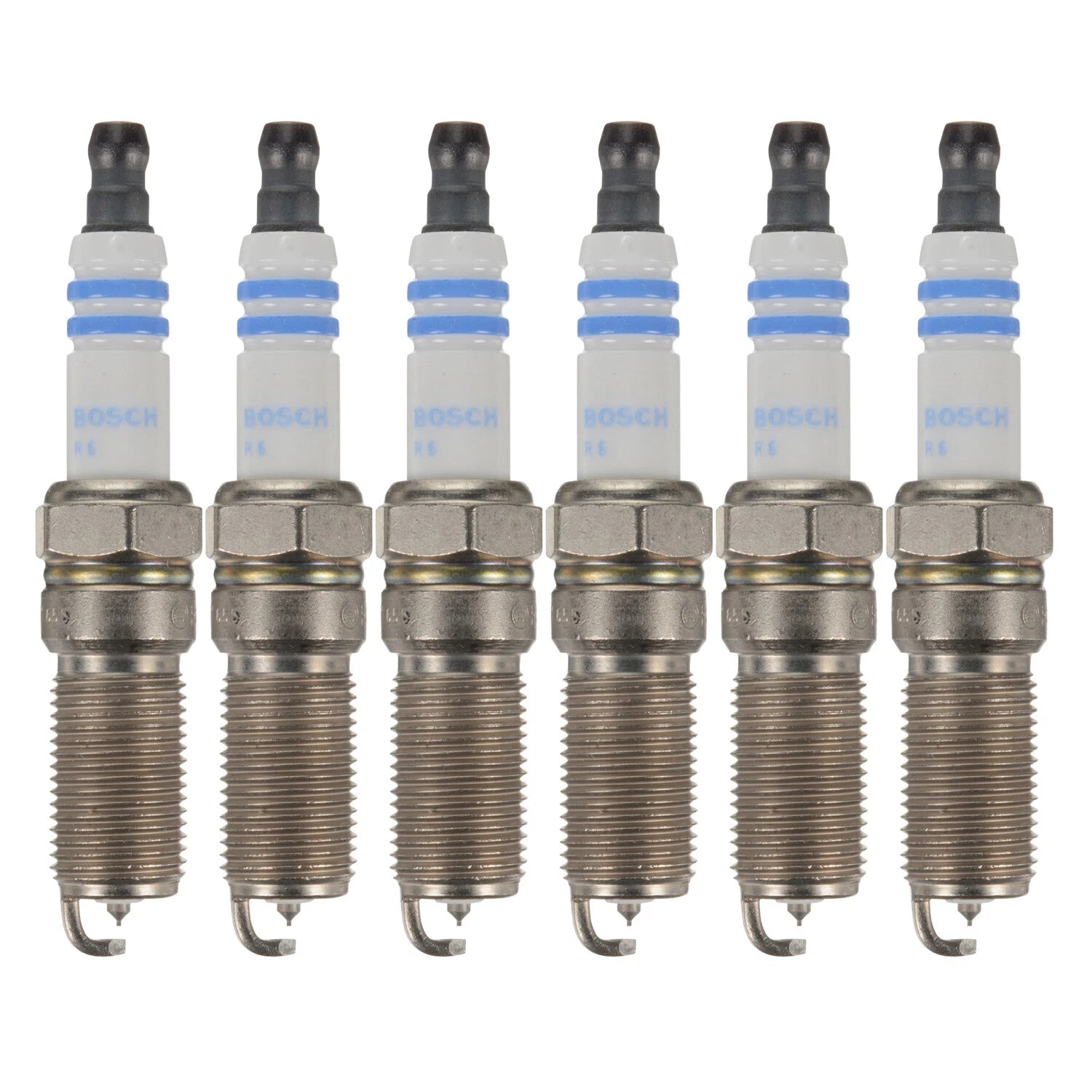 Set of 6 Bosch OE Fine Wire Double Iridium Spark Plugs for Transit-250 (2015–2023)