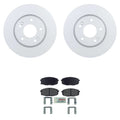Front Rotors & Blue Ceramic Disc Brake Pad Kit for Elantra Forte (2011–2018)