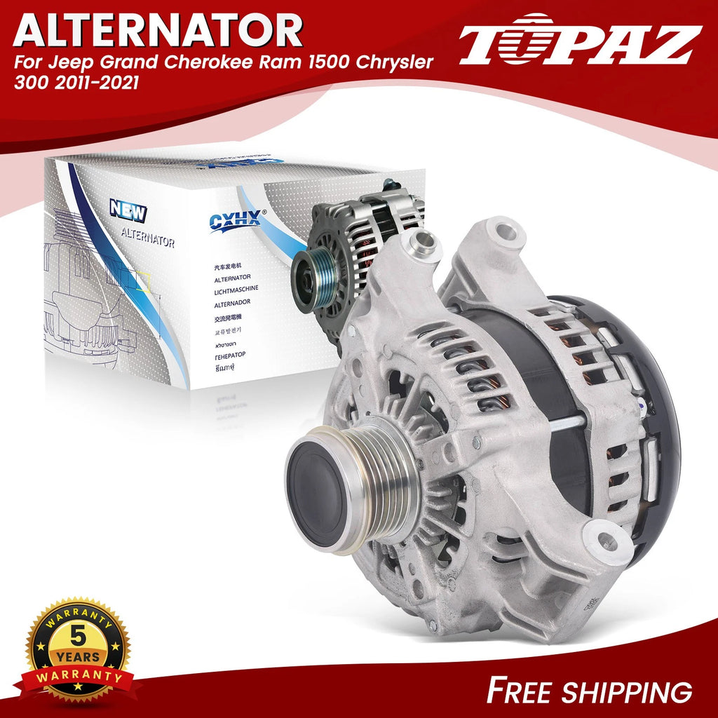 Alternator 12V 180A for Jeep Grand Cherokee, Ram 1500, Chrysler 300 (2011–2021)