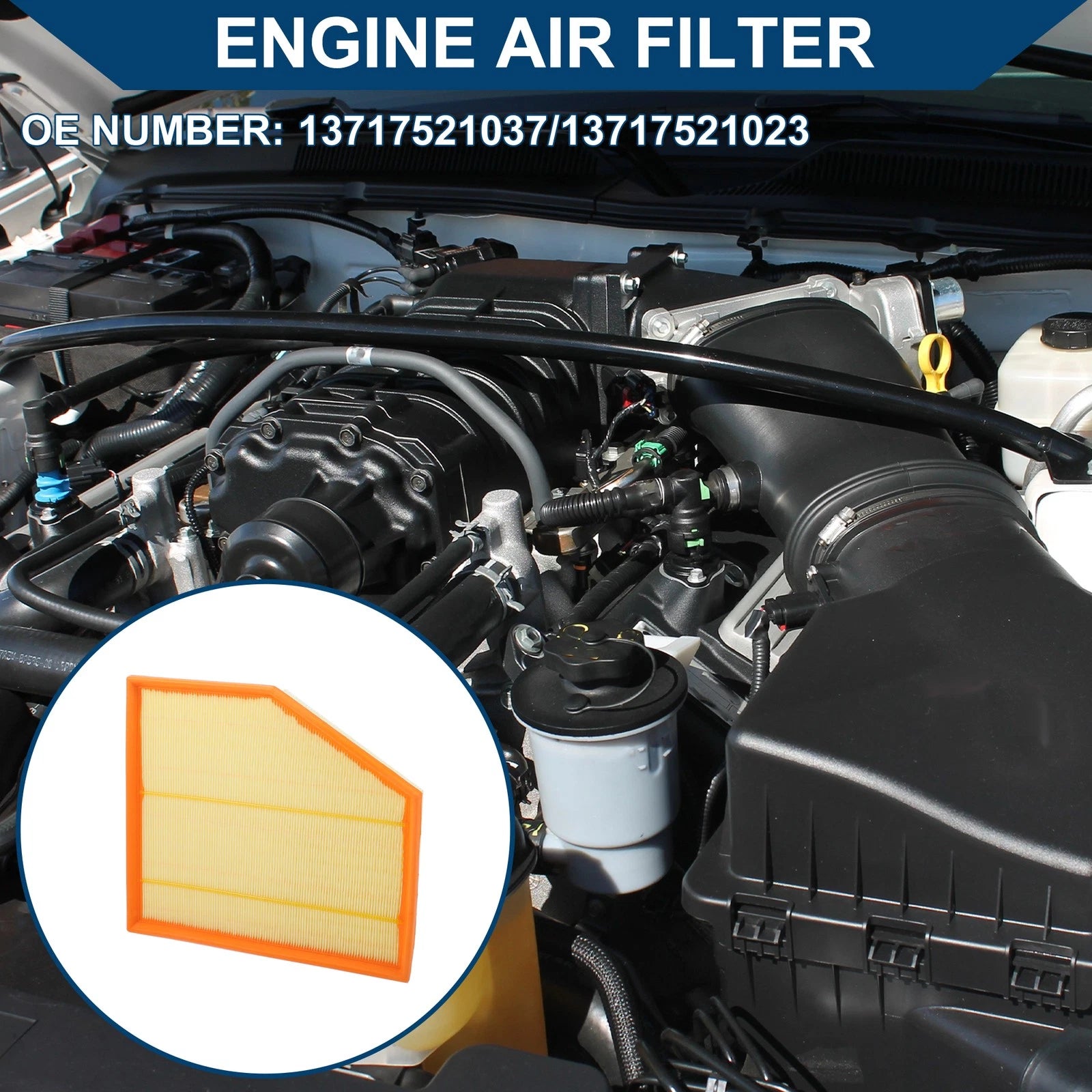 Engine Air Filter No. 13717521037 for BMW 545i (2004–2005)