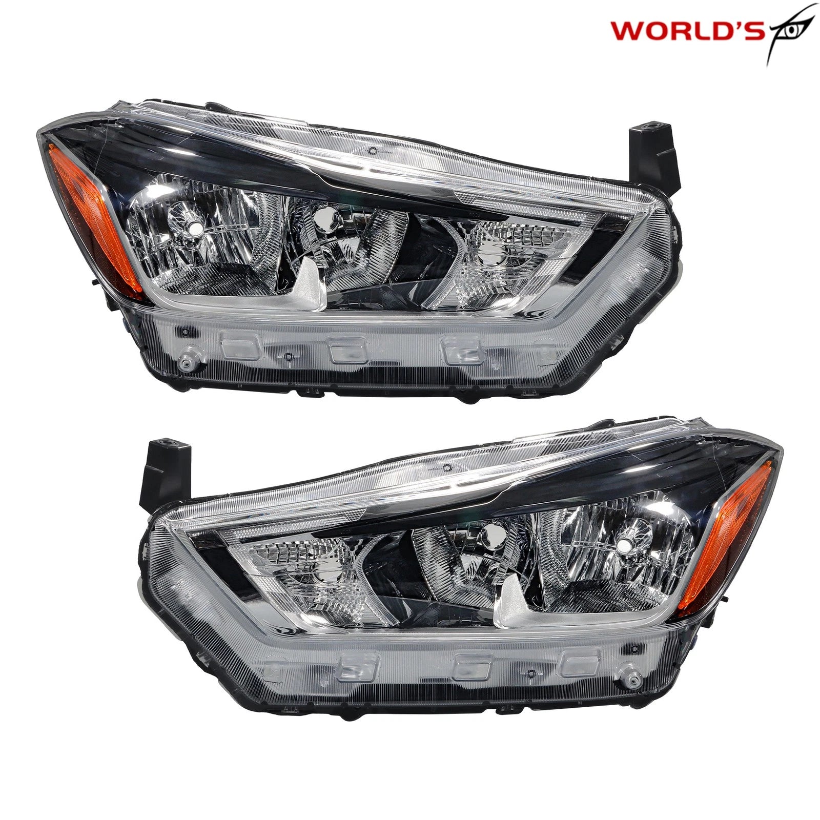 Set of 2 Halogen Headlights for Nissan Kicks (2018–2020)
