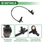 ABS Wheel Speed Sensor No. 479001BB1A for Nissan 370Z (2009–2014) Rear Right