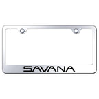 Etched on Mirrored License Plate Frame - Officially Licensed for GMC Savana