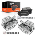 Set of 6 Front Brake Calipers & Pads for Ford Edge (2007–2009)