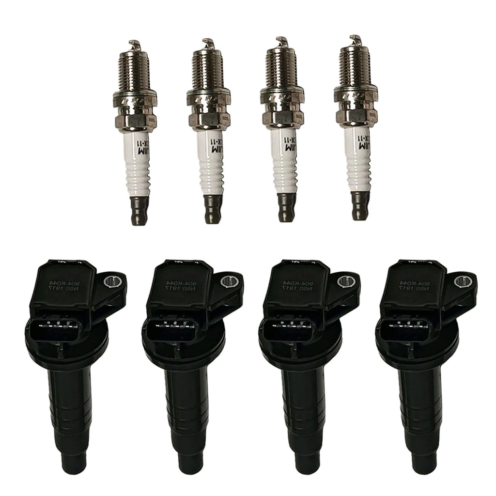 Set of 4 Ignition Coils & Spark Plugs for Toyota Corolla Celica (1998–2008)