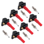 Set of 6 Ignition Coils and Spark Plugs for Subaru Legacy H6 (2008–2009)