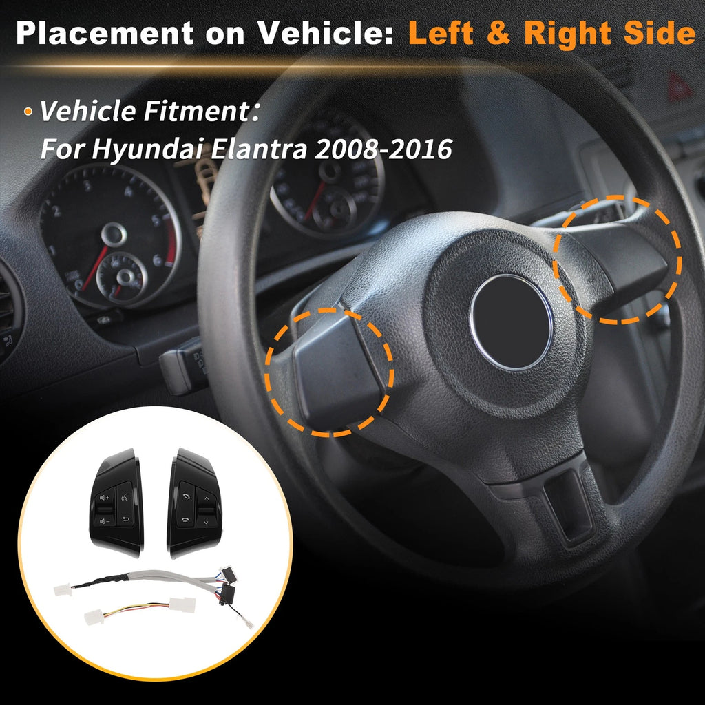 Steering Wheel Button Set for Hyundai Elantra (2008–2016) 967000Q510