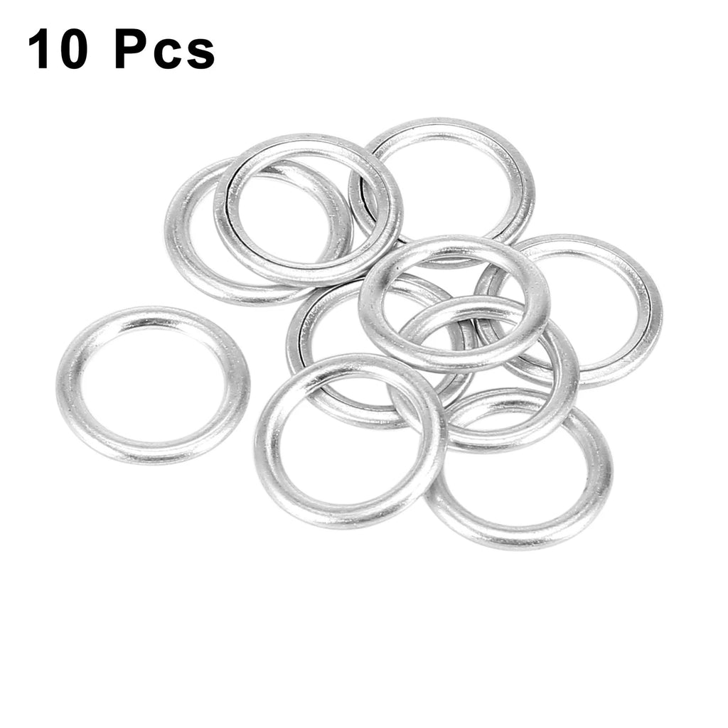 Set of 10 M14 Oil Drain Plug Gaskets for Volkswagen Eos, Audi N0138157