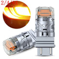 2X 3157 Yellow Amber LED Turn Signal Parking Light Bulb for