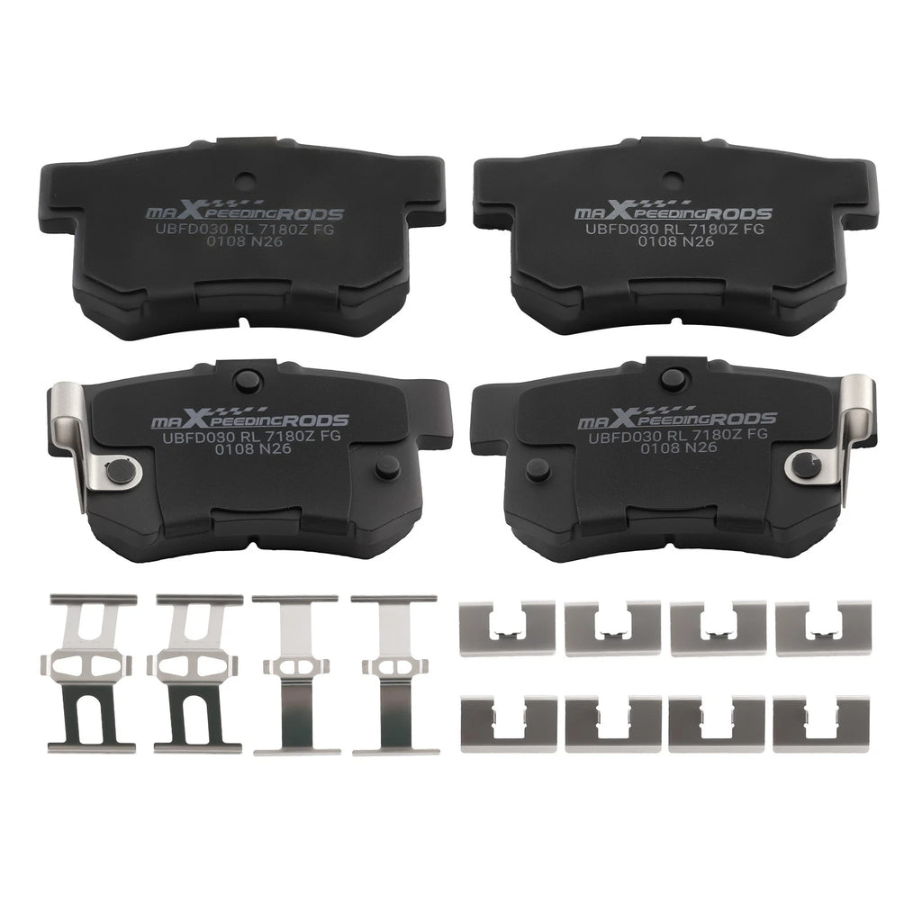 Set of 4 Rear Ceramic Brake Pads for Acura Vigor (1992–1994) Integra (1997–2001)