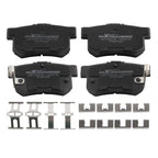 Set of 4 Rear Ceramic Brake Pads for Acura Vigor (1992–1994) Integra (1997–2001)