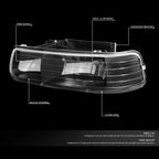 Headlight and Tail Light Set for Silverado (1999–2002) - Black Crystal, Chrome, LED