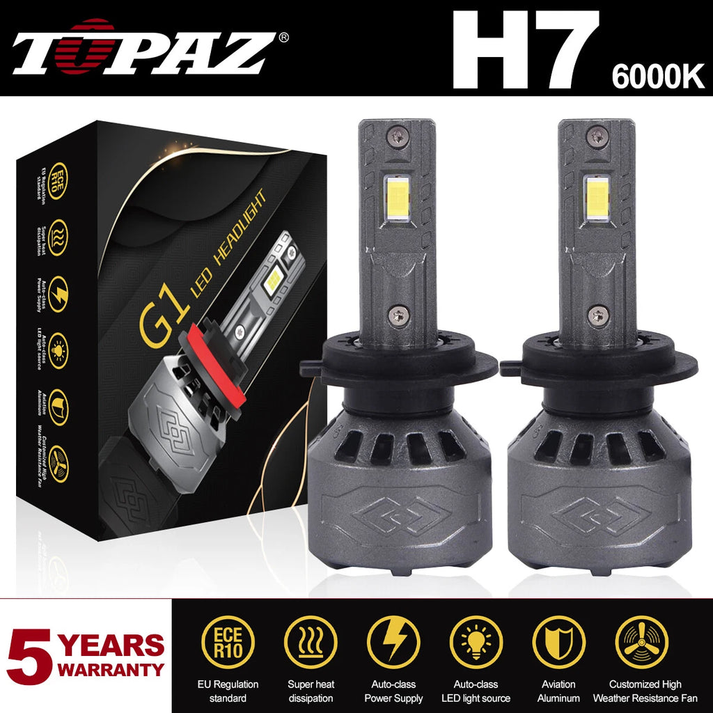 Set of 2 H7 LED Headlight Bulbs for  