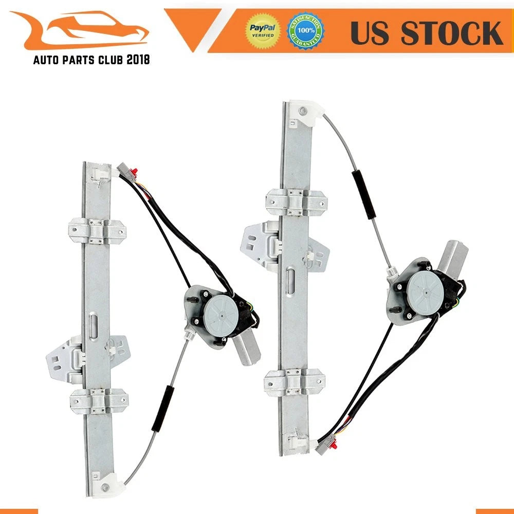 Pair Front Window Regulator w/ Motor for Acura EL Honda Civic (1997–2000)