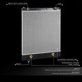 2-Row Aluminum Core Radiator for Freightliner Business Class M2 106 112 (2008–2013)