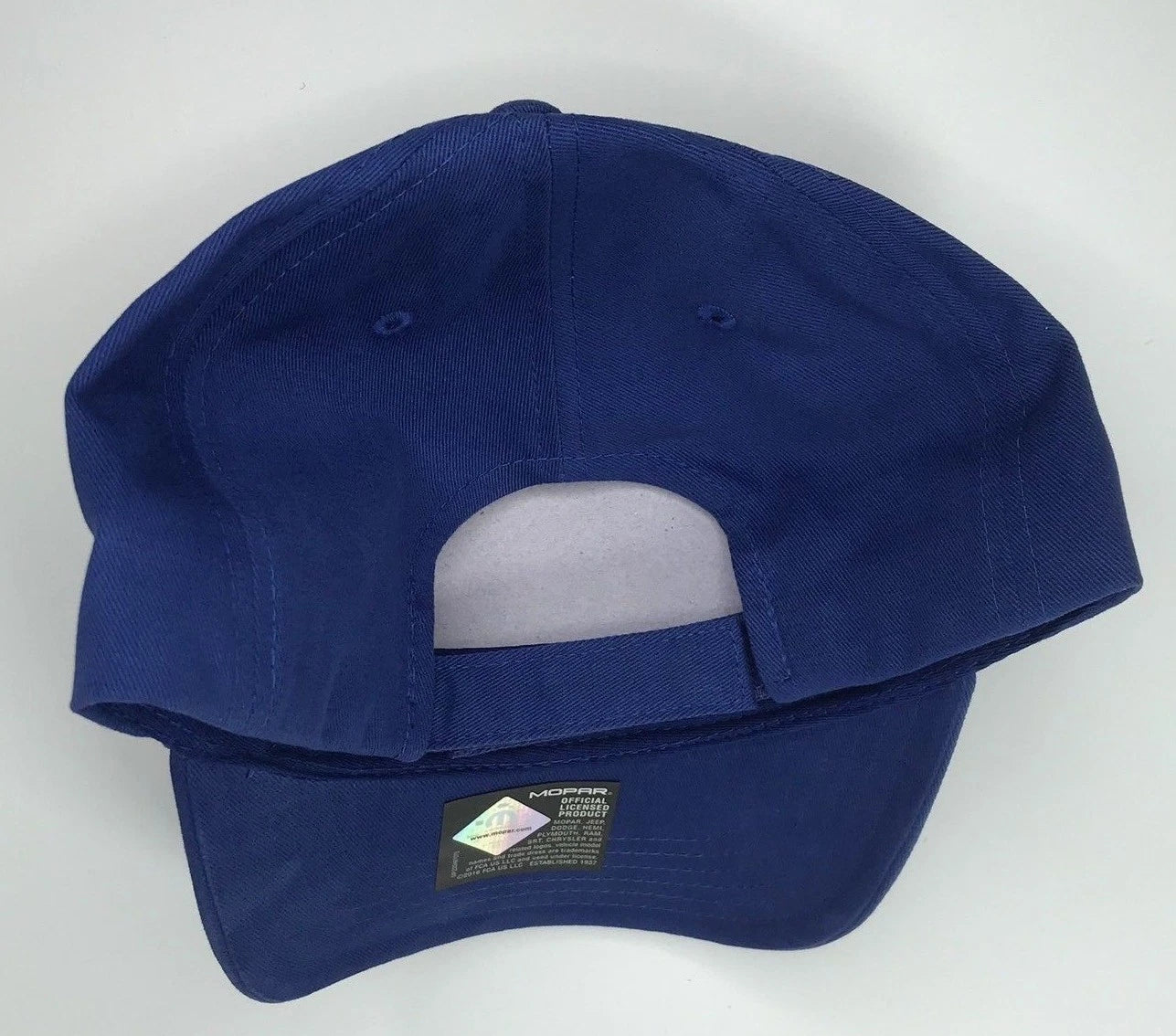 Mopar Emblem Baseball Cap Licensed Blue Gray for Dodge Chrysler Jeep (2011–2021)