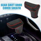 Automatic Gear Shift Knob Cover for Hyundai Elantra (2021-2023) Red Stitching