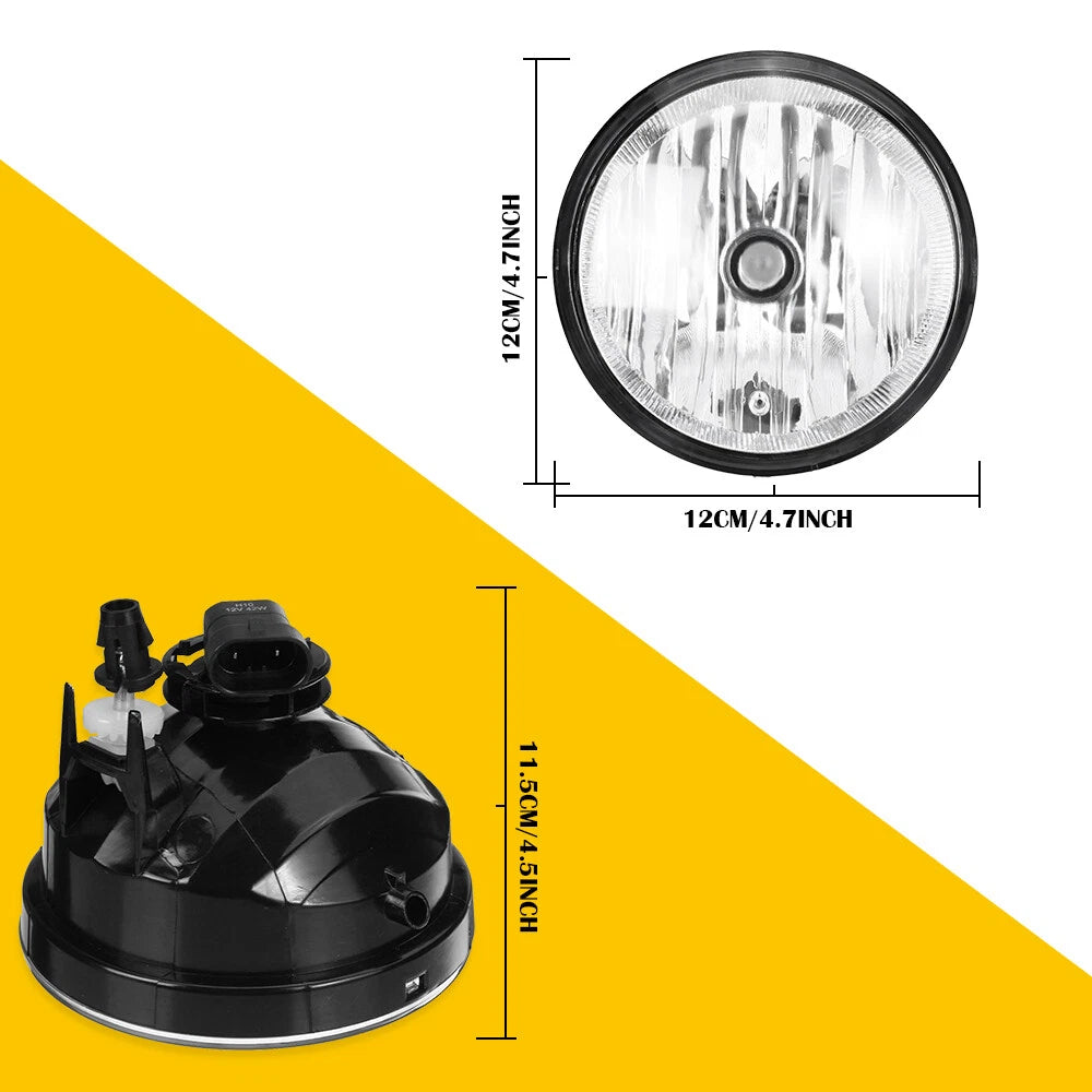 Front Bumper Fog Lights for Toyota Tacoma (2005–2011) Clear Lens
