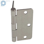 Set of 30 Satin Nickel Door Hinges 3.5" x 3.5" 2.2mm 1/4" Radius Corners