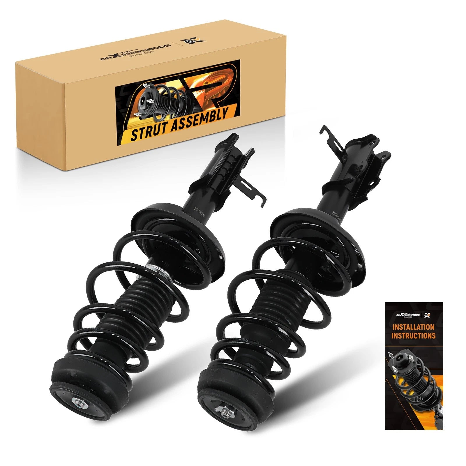Front Left + Right Strut Spring Assembly for Chevrolet Cruze (2012–2015)