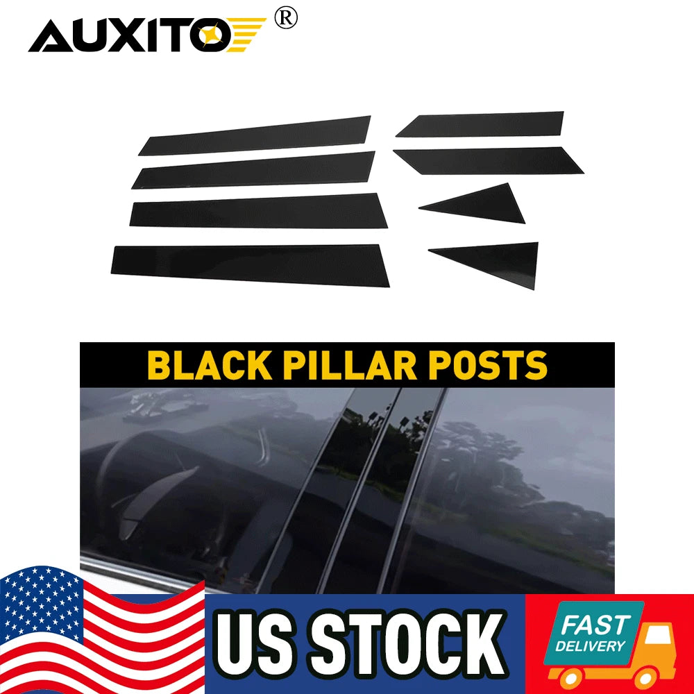 Gloss Black Pillar Posts Trim for Nissan Altima (2013–2018)