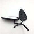 Furious Black Flame Mirrors for Harley Sportster Dyna Touring Softail