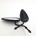 Furious Black Flame Mirrors for Harley Sportster Dyna Touring Softail