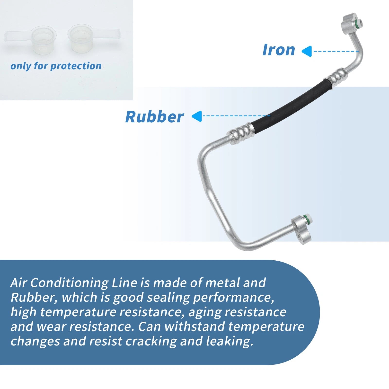 A/C Refrigerant Liquid Hose for BMW 525i (2004–2005) No. 64536910804