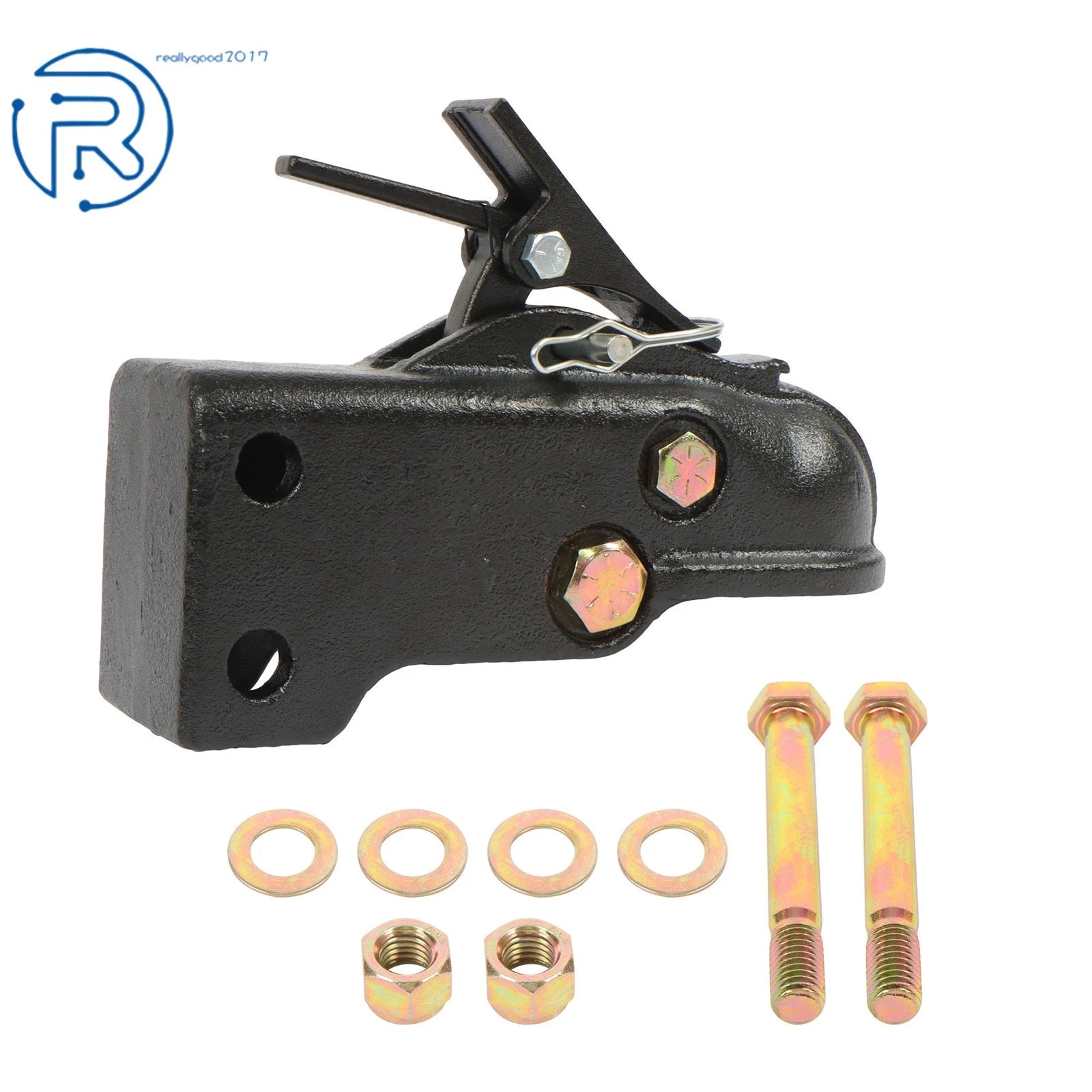 Heavy Duty Adjustable Trailer Coupler for 2-5/16 Inch Ball (15000LB)