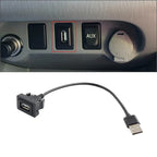 USB Male to Female Extension Cable Adapter for Toyota Dashboard