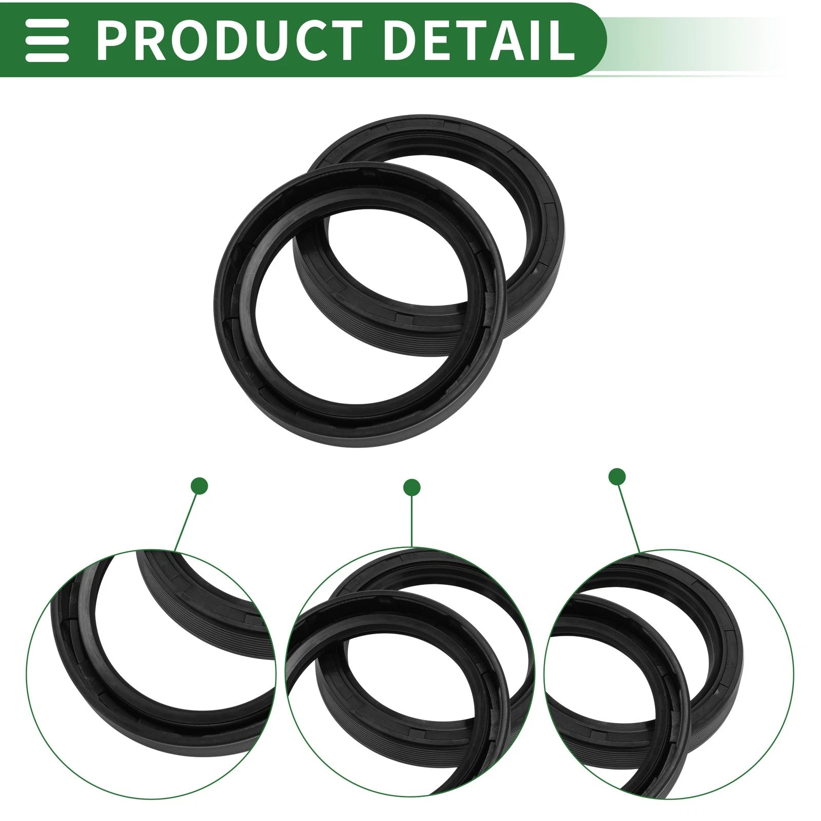 Oil Seal for Rotary Shaft (55x72x12mm) NBR Rubber High Pressure