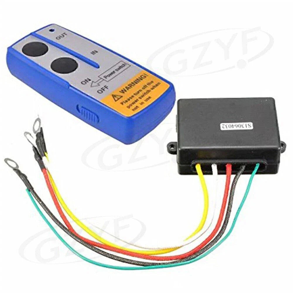 12V Electric Winch Wireless Remote Control for Truck Jeep ATV SUV
