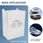 50 Amp Automatic Transfer Switch for RV Speedboats