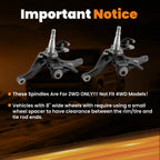 2" Drop Lowering Spindles for Chevy S10 GMC S15 (1982–2004)