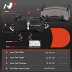 Ceramic Brake Pads for Chevy Malibu and Camaro and GMC (1978–1983)