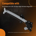 1x Rear Right Power Window Regulator w/ Motor for Honda Civic (2006–2011) 748479