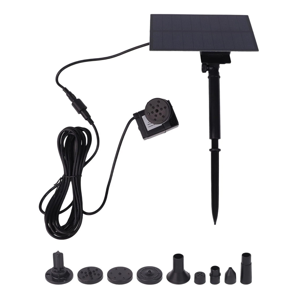 Solar Water Pump 5V 5W for Garden Fountain Decoration (No Part Numbers)