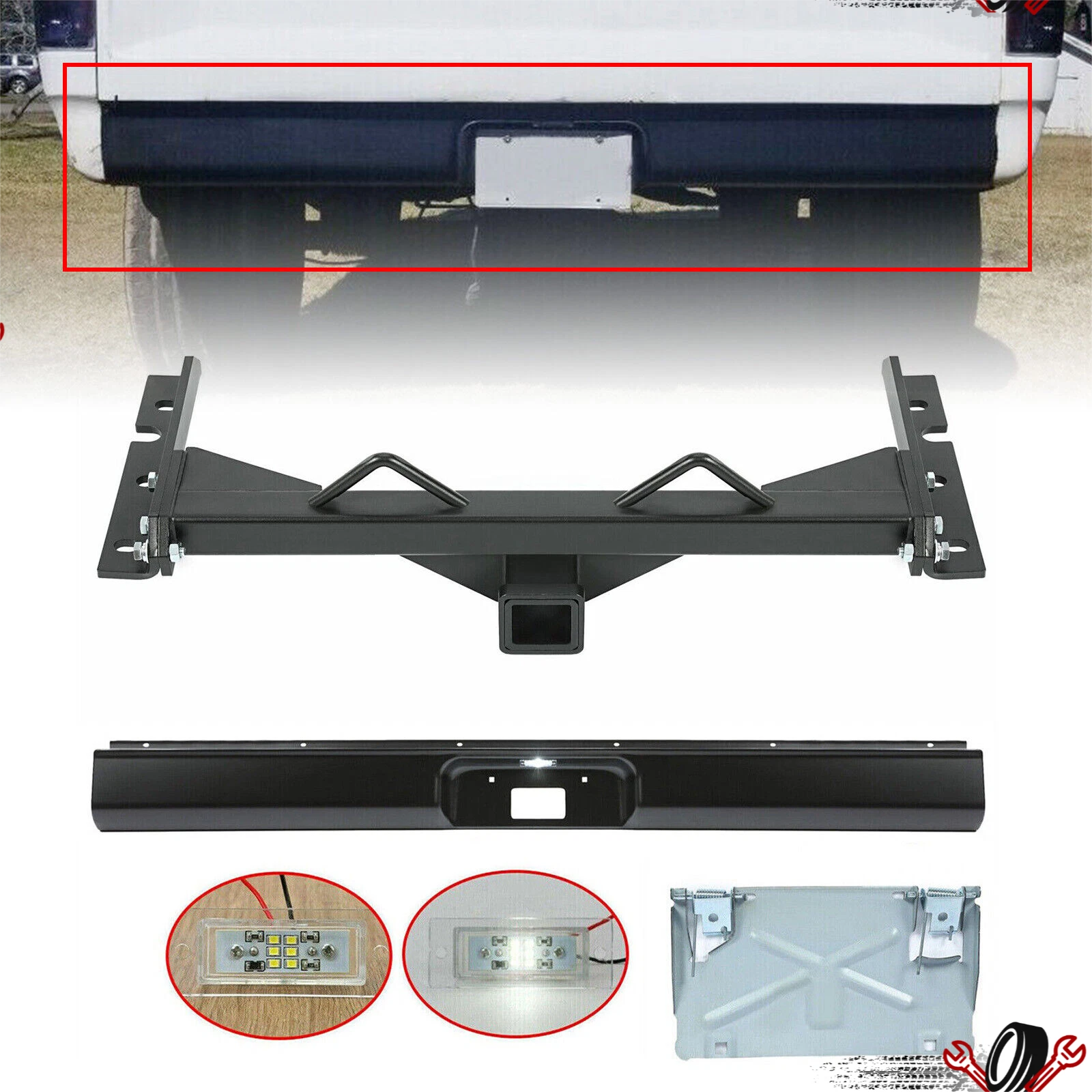Roll Pan Kit with Light & Flip Down for Chevy C10 (1973–1987)