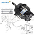 Hydraulic Steering Cylinder for Yamaha Mercury BayStar Teleflex (UP TO 700HP)