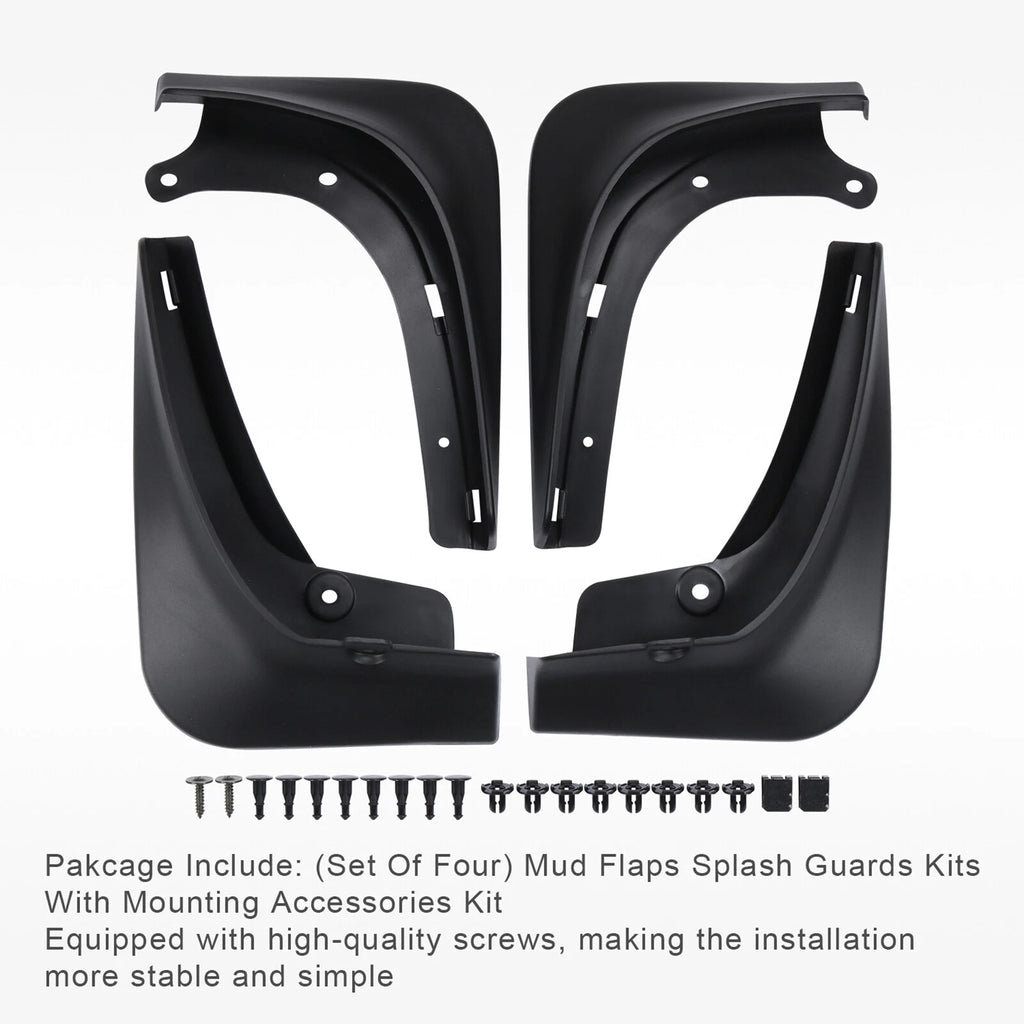 Set of 4 Mud Flaps for Tesla Model 3 (2016-2022)