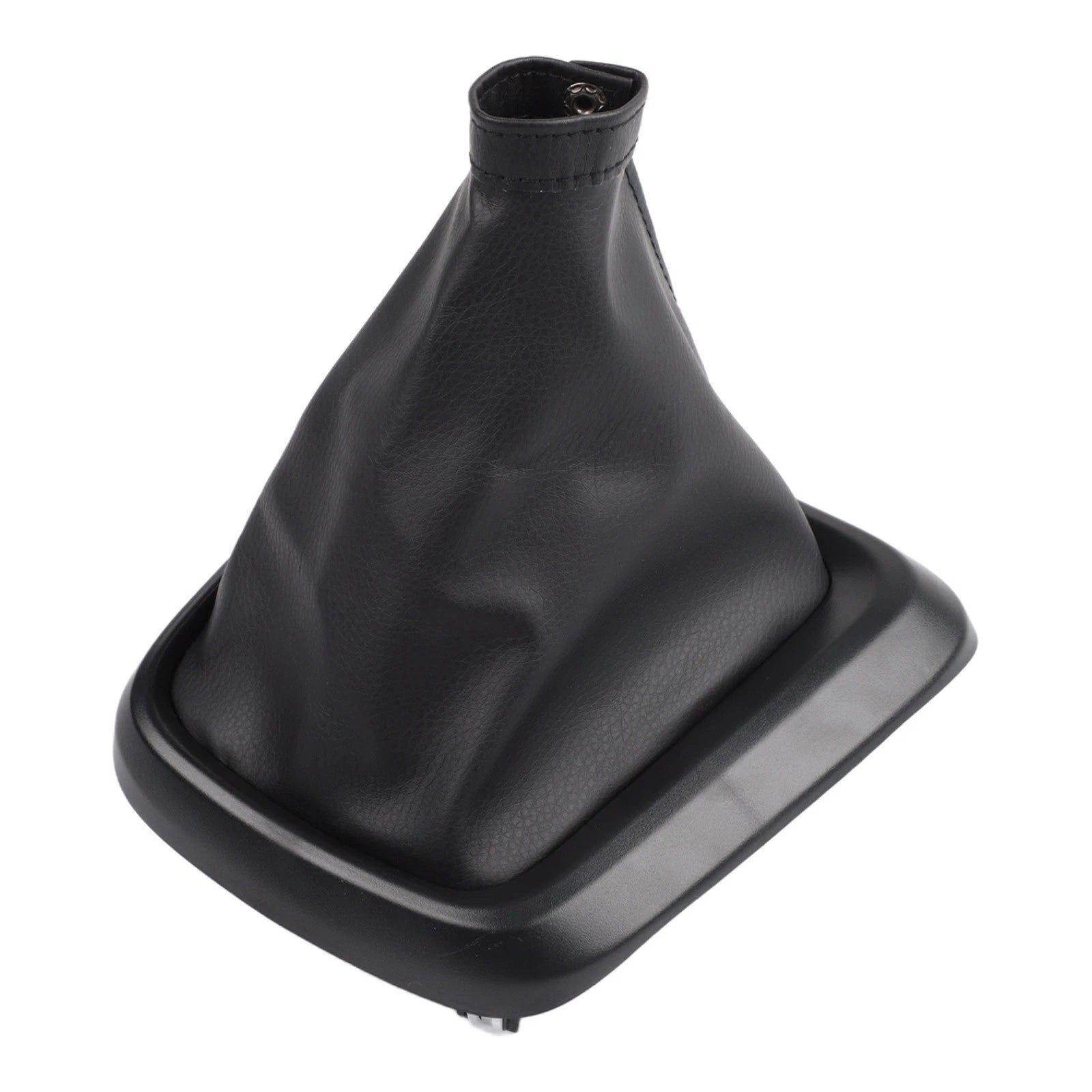 Gear Lever Cover for Fiat II (2015) Black Leather